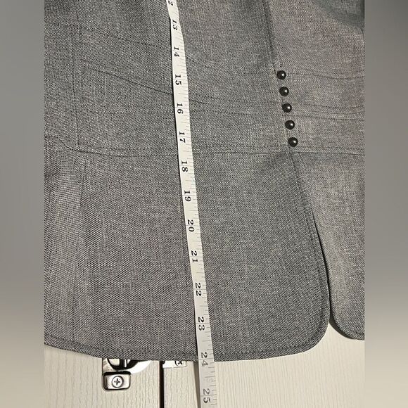 NWT TAHARI Arthur S. Levine Gray Skirt Suit Blazer Jacket Size 14 - Picture 8 of 12